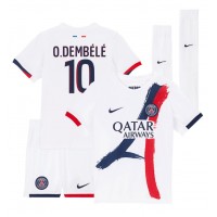 Dječji Nogometni Dres Paris Saint-Germain Ousmane Dembele #10 Gostujuci 2024-25 Kratak Rukav (+ Kratke hlače)